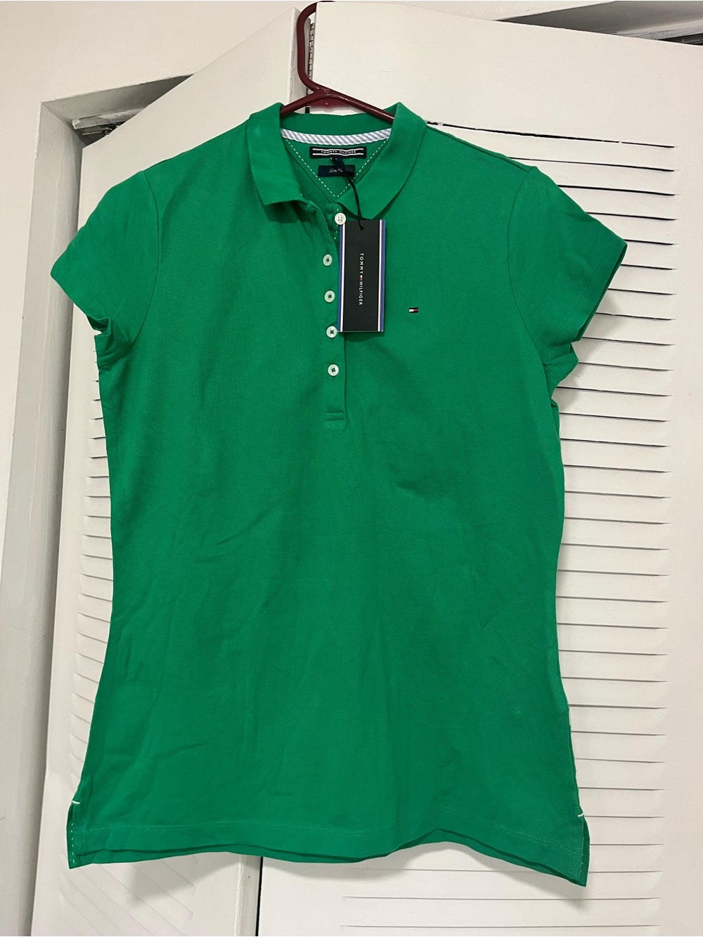Tommy Hilfiger Women's Green Short-Sleeve Polo